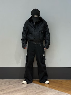 「DANKE SCHON（ダンケシェーン）のアイテム（ブルゾン）」を使った、amonさん（メンズ・170cm）の秋コーディネート