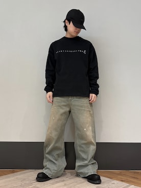 「A4A（エーフォーエー）のアイテム」を使った、amonさん（メンズ・170cm）の春コーディネート