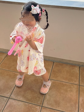 「アイテム（水着/着物・浴衣）」を使った、あおちゃそさん（キッズ・90cm）の秋コーディネート