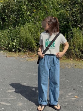 「アイテム（クラッチバッグ）」を使った、あおちゃそさん（レディース・151cm）の秋コーディネート