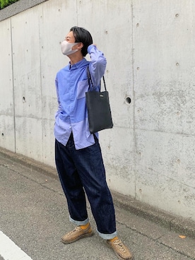 「UNIQLO（ユニクロ）の50色ソックス（消臭機能付き）（ソックス/靴下）」を使った、YKさん（メンズ・181cm）の夏コーディネート