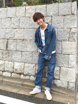 「ジーンズコーデ」｜YKさん（メンズ・181cm）の夏コーディネート