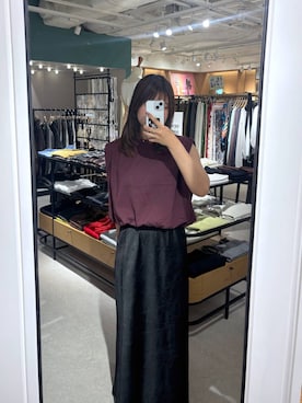 「LOWRYS FARM（ローリーズファーム）のバルーンプルオーバーフレンチスリーブ　574769（Tシャツ/カットソー）」を使った、なっぴさん（レディース・158cm）の秋コーディネート