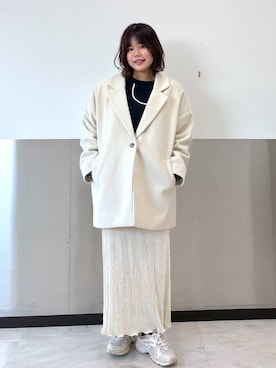 「アイテム（スウェット）」を使った、なっぴさん（レディース・158cm・10代）の冬コーディネート