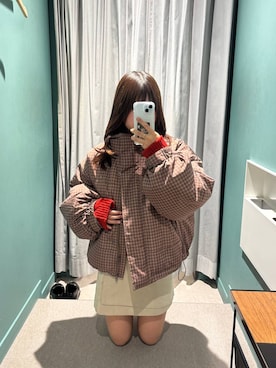 「アイテム（ポロシャツ）」を使った、なっぴさん（レディース・158cm・20代）の冬コーディネート