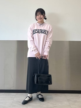 「アイテム（バレエシューズ）」を使った、なっぴさん（レディース・158cm）の冬コーディネート