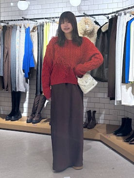 「アイテム（ポロシャツ）」を使った、なっぴさん（レディース・158cm・20代）の冬コーディネート