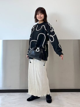 「アイテム（スウェット）」を使った、なっぴさん（レディース・158cm・10代）の冬コーディネート