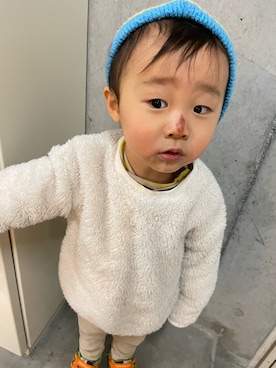 「e.a.B（エーアーベー）のアイテム」を使った、harurunmamaさん（キッズ・80cm）の冬コーディネート