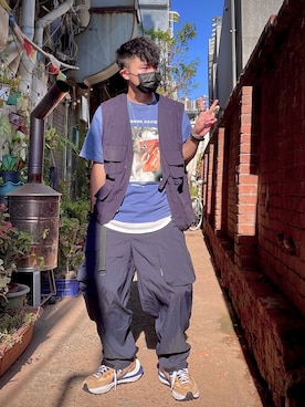 「MAMC（エムエーエムシー）のアイテム」を使った、Mizu_88さん（メンズ・170cm）の秋コーディネート