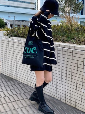 「apres jour mignon（アプレジュールミニョン）のアイテム（チュニック）」を使った、Nozomiさん（レディース・156cm）の秋コーディネート