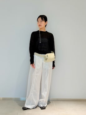 「Pippichic（ピッピシック）のアイテム」を使った、市川 瑠依子さん（レディース・163cm）の春コーディネート