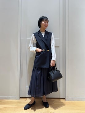 市川 瑠依子さん（レディース・163cm）の春コーディネート