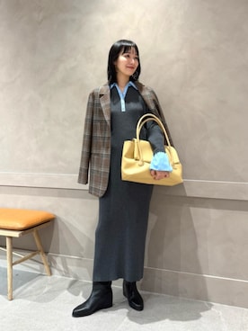 市川 瑠依子さん（レディース・163cm）の秋コーディネート