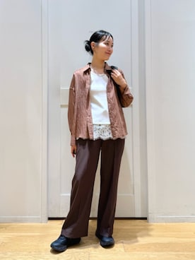 市川 瑠依子さん(レディース・163cm)の秋コーディネート