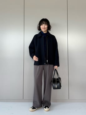 「ベーシック/トラッド」｜市川 瑠依子さん（レディース・163cm）の秋コーディネート