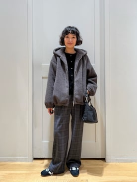 「ベーシック/トラッド」｜市川 瑠依子さん（レディース・163cm）の秋コーディネート