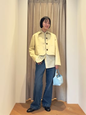 「EMMEL REFINES（エメルリファインズ）のアイテム」を使った、市川 瑠依子さん（レディース・163cm）の冬コーディネート