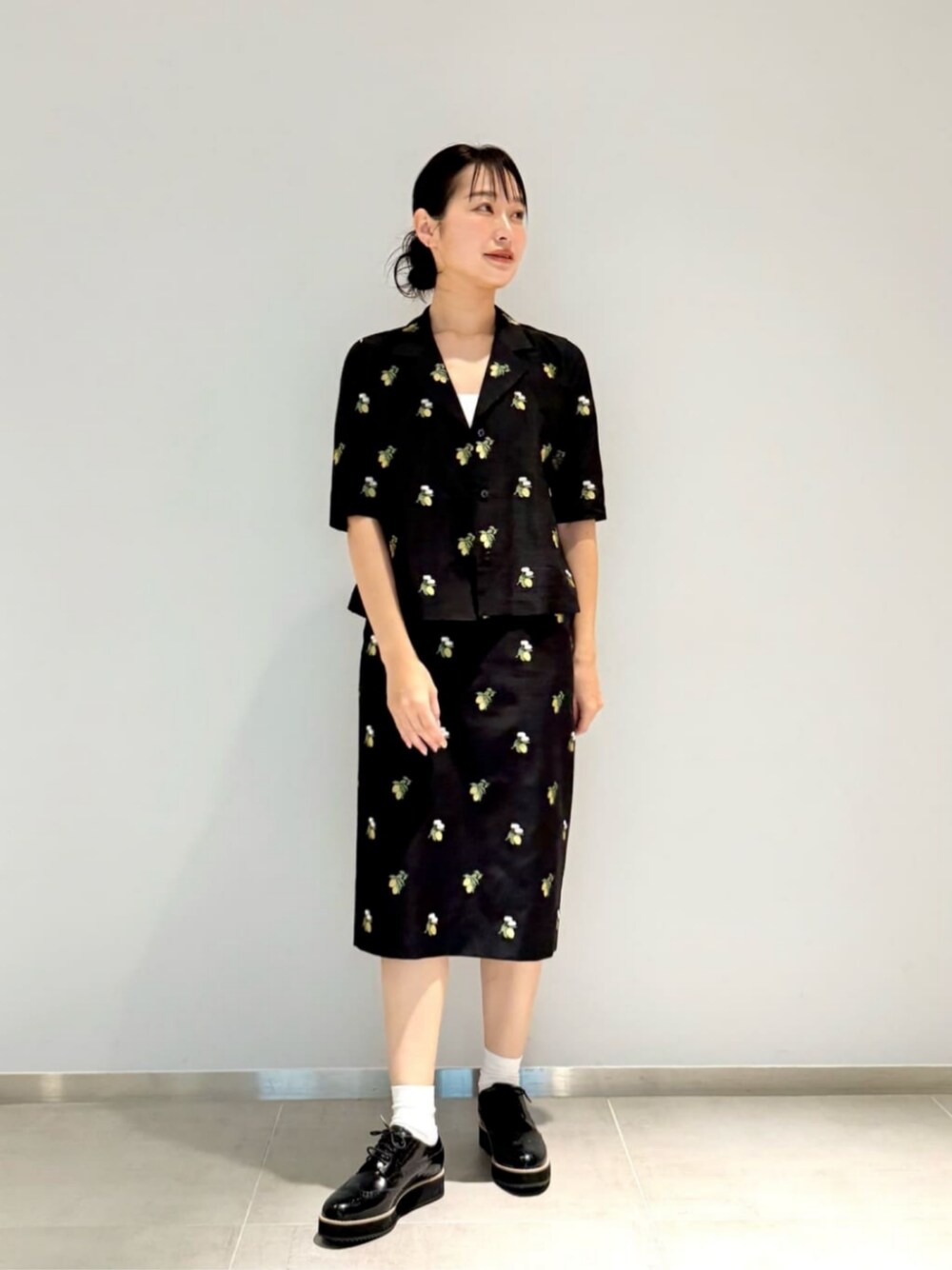 LOEFF（ロエフ）の「＜LOEFF＞レモン ジャガード シャツ（シャツ