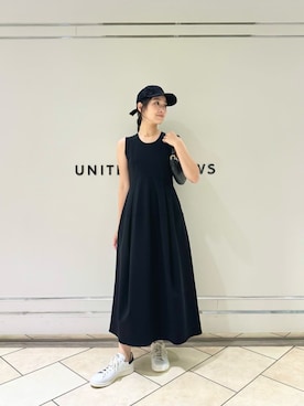 「united arrows」｜「アイテム（ワンピース/ドレス）」を使った、市川 瑠依子さん（レディース・163cm）の夏コーディネート