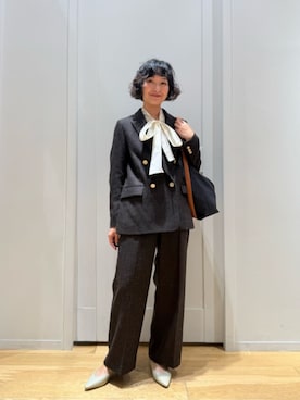 「ベーシック/トラッド」｜市川 瑠依子さん（レディース・163cm）の秋コーディネート