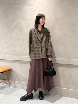 市川 瑠依子さん(レディース・163cm)の秋コーディネート