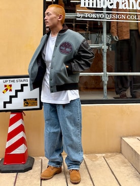 「アイテム（スタジャン）」を使った、tbl4373さん（メンズ・176cm）の夏コーディネート