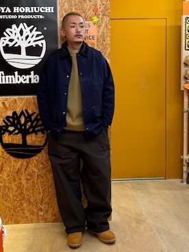 「アイテム（その他アウター、ブルー系）」を使った、tbl4373さん（メンズ・176cm）の秋コーディネート