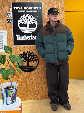 「Timberland（ティンバーランド）の【TOKYO DESIGN COLLECTIVE】ベイカー パンツ ユニセックス（その他パンツ）」を使った、tbl4373さん（メンズ・176cm）の秋コーディネート