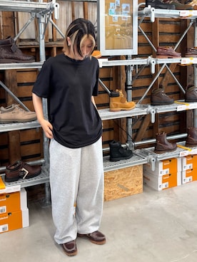 「アイテム（モカシン/デッキシューズ、ブラウン系）」を使った、tbl4373さん（レディース・156cm）の夏コーディネート