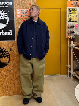 「アイテム（その他アウター、ブルー系）」を使った、tbl4373さん（メンズ・176cm）の秋コーディネート