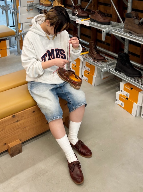 Timberland ティンバーランド タッセル モカシン シューズ 27cm レディース クラシック レザー ボート シューズ（モカシン