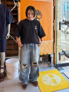 「アイテム（モカシン/デッキシューズ）」を使った、tbl4373さん（レディース・156cm）の夏コーディネート