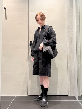「BIG MAC（ビッグマック）のアイテム」を使った、ISHIYAMAさん（レディース・156cm）の春コーディネート