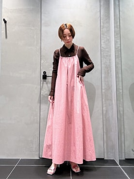 「BEAUTY&YOUTH UNITED ARROWS（ビューティーアンドユースユナイテッドアローズ）のアイテム（ワンピース）」を使った、ISHIYAMAさん（レディース・156cm）の春コーディネート