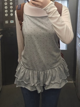 「キャミソール」｜alanaさん（レディース・156cm）の秋コーディネート