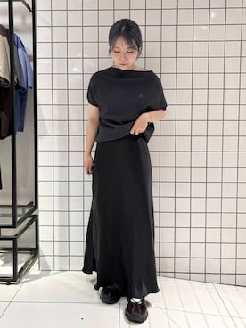「SENSE OF PLACE by URBAN RESEARCH（センスオブプレイスバイアーバンリサーチ）のアイテム（スカート）」を使った、yukaさん（レディース・152cm）の夏コーディネート