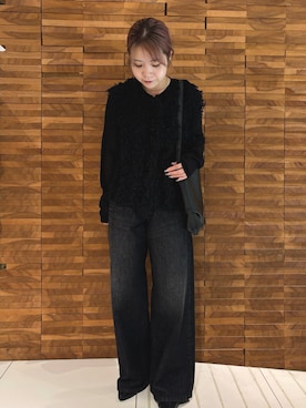 「SENSEOFPLACE」｜「アイテム（アクセサリー）」を使った、yukaさん（レディース・152cm）の秋コーディネート