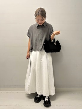 「SENSE OF PLACE by URBAN RESEARCH（センスオブプレイスバイアーバンリサーチ）のアイテム」を使った、yukaさん（レディース・152cm）の夏コーディネート