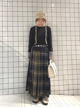 「RODE SKO（ロデスコ）のアイテム」を使った、yukaさん（レディース・152cm）の秋コーディネート