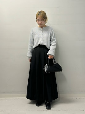 「SENSE OF PLACE by URBAN RESEARCH（センスオブプレイスバイアーバンリサーチ）のコインローファー（ローファー）」を使った、yukaさん（レディース・152cm）の冬コーディネート