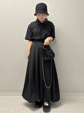 「バルーンスカート」｜yukaさん（レディース・152cm）の夏コーディネート
