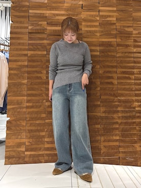 「アイテム（その他シューズ）」を使った、yukaさん（レディース・152cm）の秋コーディネート