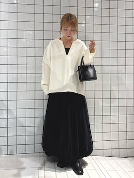 「アイテム（その他トップス）」を使った、yukaさん（レディース・152cm）の秋コーディネート