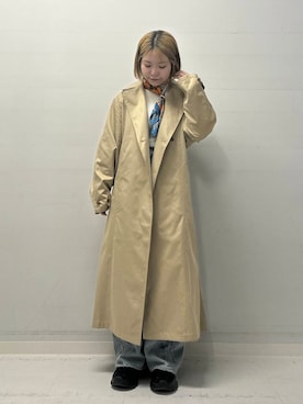 「newarrival」｜「アイテム（トレンチコート）」を使った、yukaさん（レディース・152cm）の春コーディネート