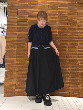 「カーディガン」｜yukaさん（レディース・152cm）の秋コーディネート