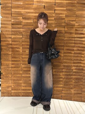 「SENSEOFPLACE」｜「アイテム（アクセサリー）」を使った、yukaさん（レディース・152cm）の夏コーディネート