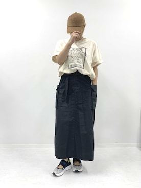 「スポサン」｜keyさん（レディース・160cm）の夏コーディネート