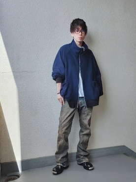「アイテム（その他、オレンジ系）」を使った、votさん（メンズ・168cm）の春コーディネート