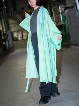 「羽織りシャツ」｜「アイテム（その他）」を使った、votさん（レディース・162cm）の春コーディネート